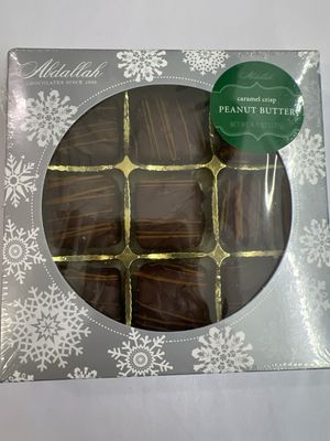 Abdallah 4.5oz Peanut Butter Caramel Crisp Snowflake Box Abdallah 4.5oz Peanut Butter Caramel Crisp Snowflake Box