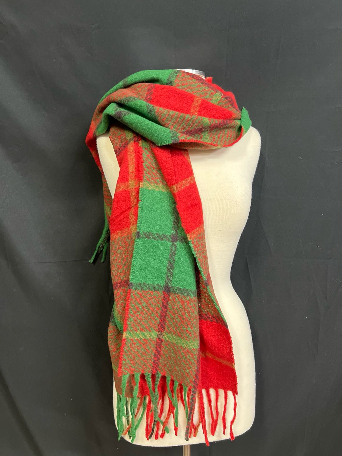 Windowpane Plaid Scarf