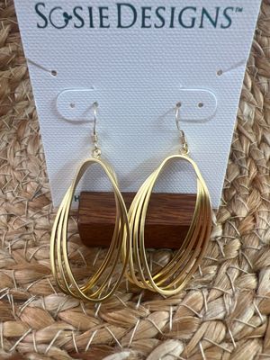 Gold Filled Matte Drop Earrings Gold Filled Matte Drop Earrings