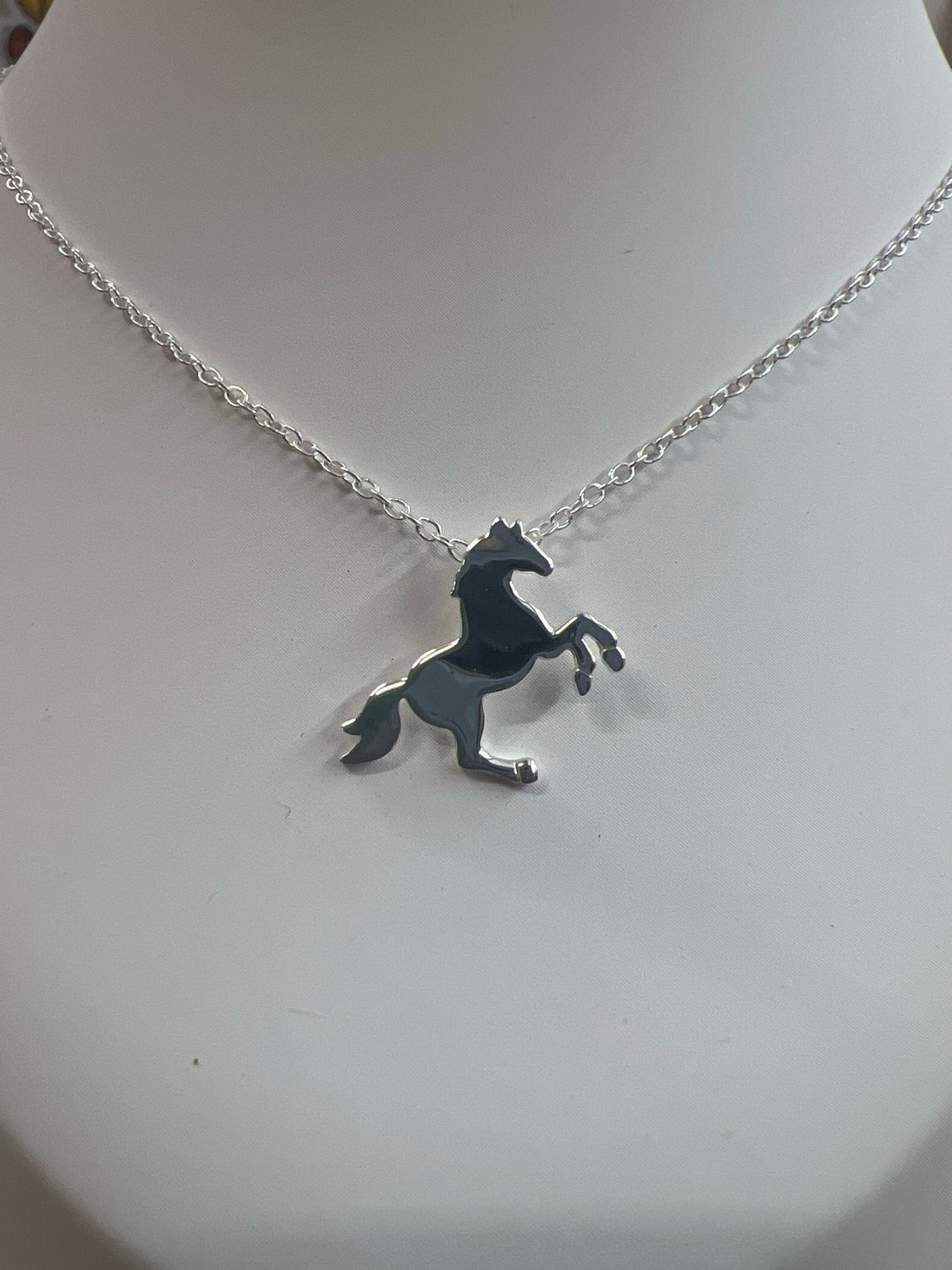 Sterling Silver Horse Necklace