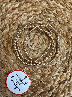 Golden Stretch Bracelets set/3