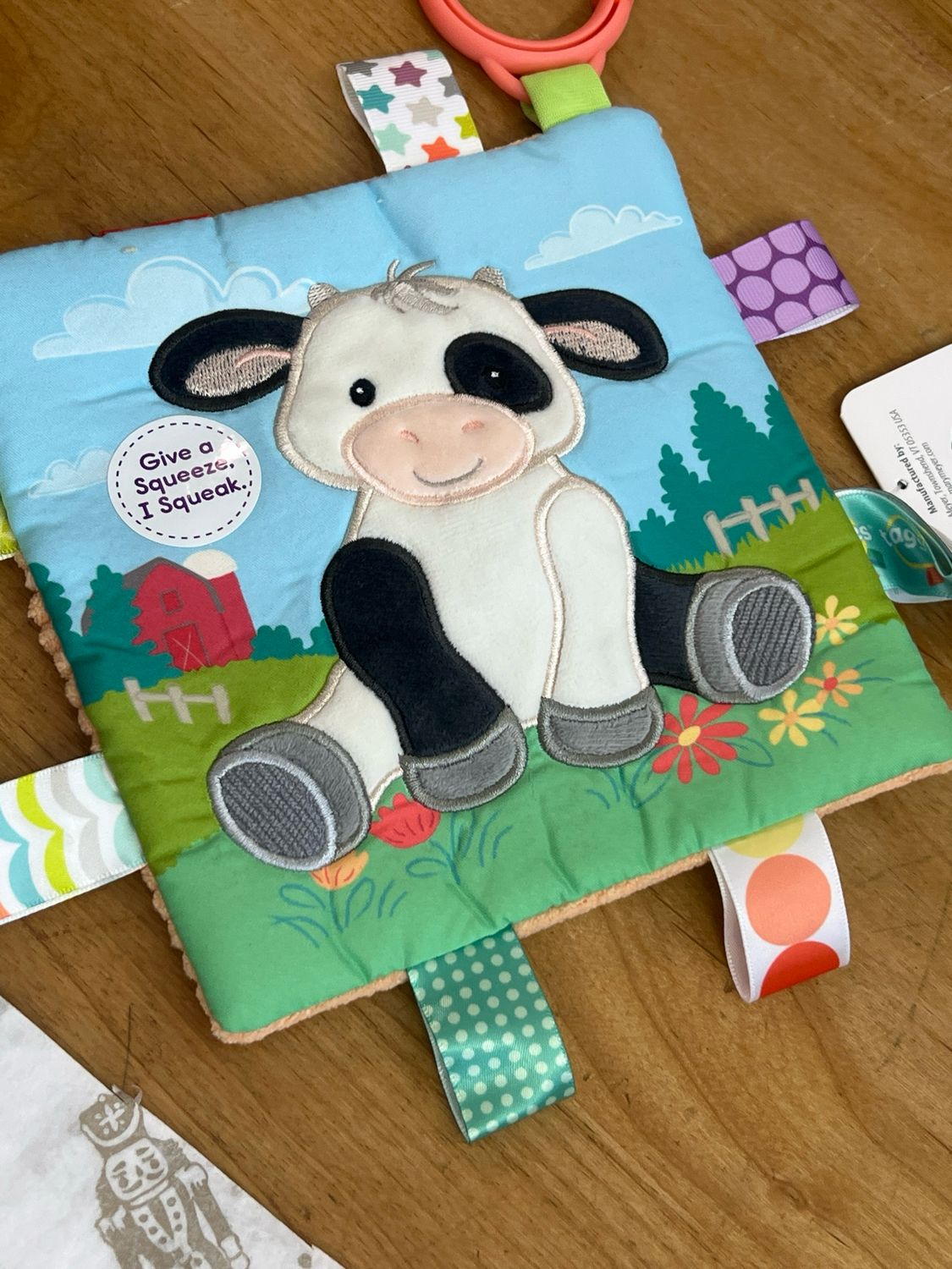 Mary Meyer Taggies Buttercup Cow Crinkle