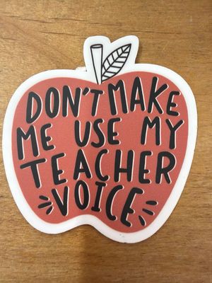 Teacher Voice Sticker Teacher Voice Sticker