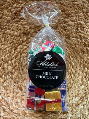 Abdallah 7oz Bag Foiled Milk Chocolate Presents Abdallah 7oz Bag Foiled Milk Chocolate Presents
