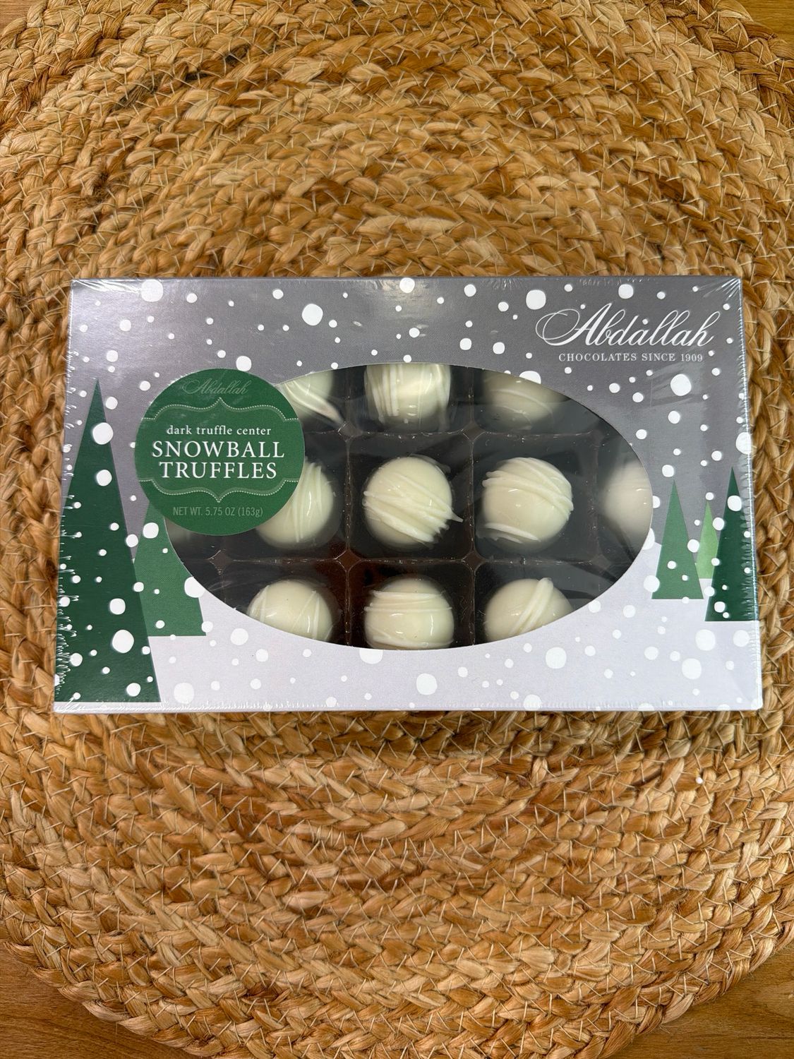 Abdallah 5.75oz Snowball Whip Cream Truffle Box Abdallah 5.75oz Snowball Whip Cream Truffle Box