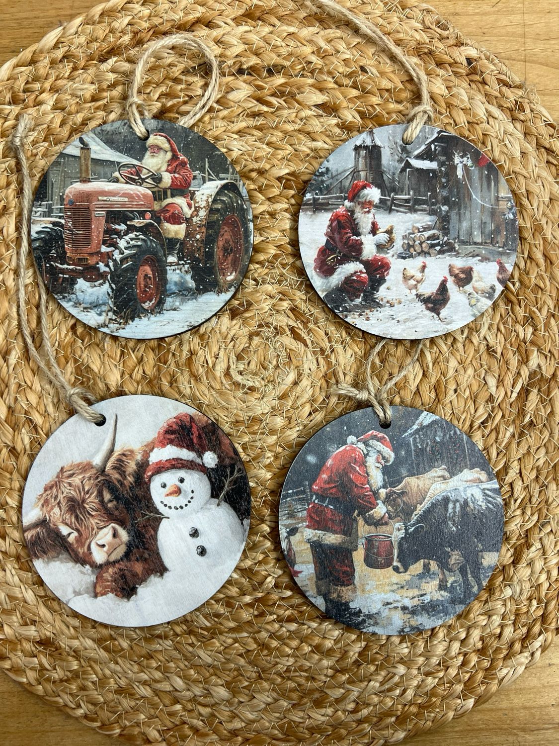 Rustic Wood Ornaments Rustic Wood Ornaments