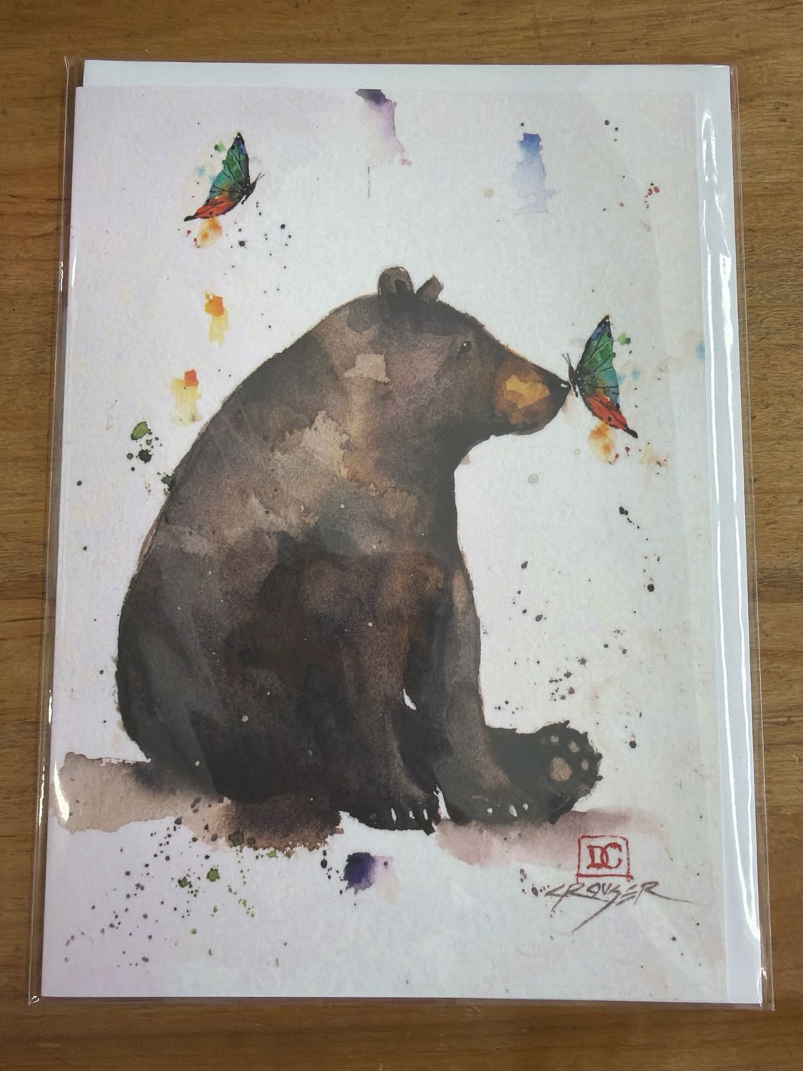 Dean Crouser Bear & Butterfly Card Dean Crouser Bear & Butterfly Card