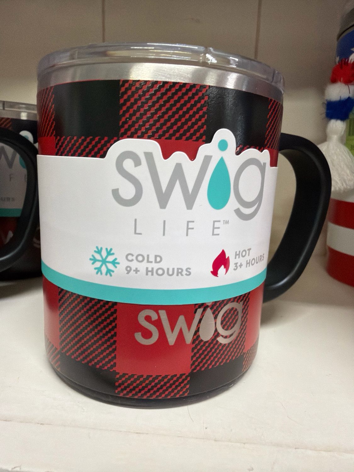 SWIG 12oz Camper Mug Flannel Red