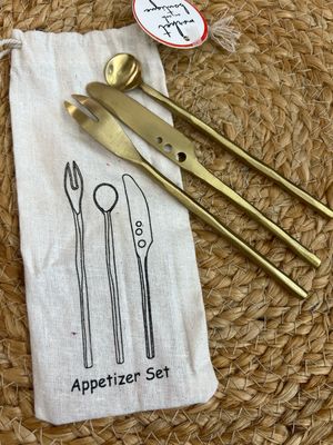 Brass Appetizer Cutlery Set/3