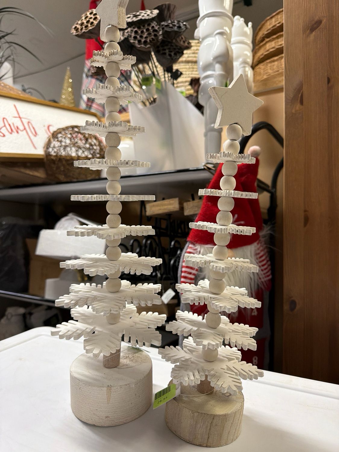 Stacked Snowflake Trees
