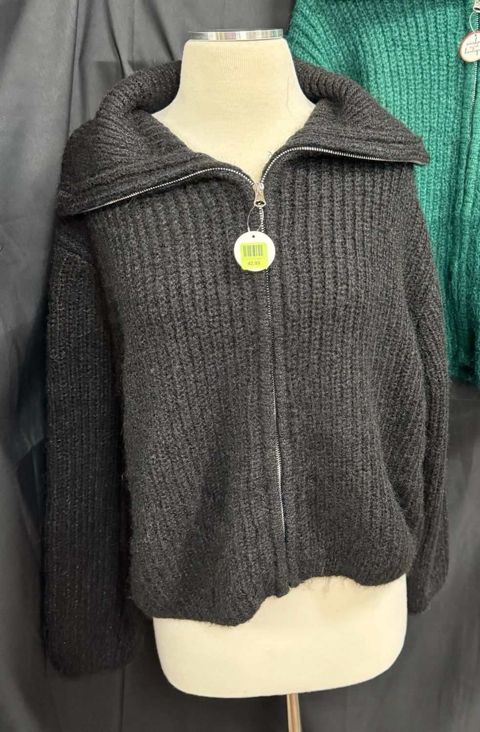 High Neck Full Zip Sweater High Neck Full Zip Sweater