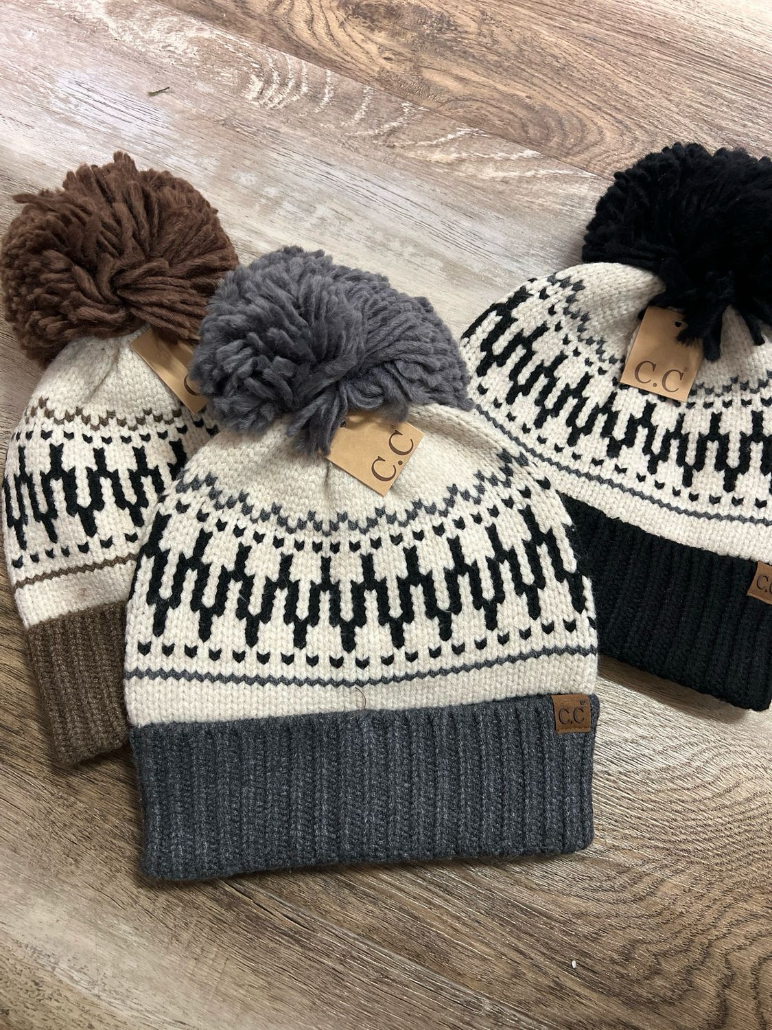 CC Fair Isle Pom Hat CC Fair Isle Pom Hat