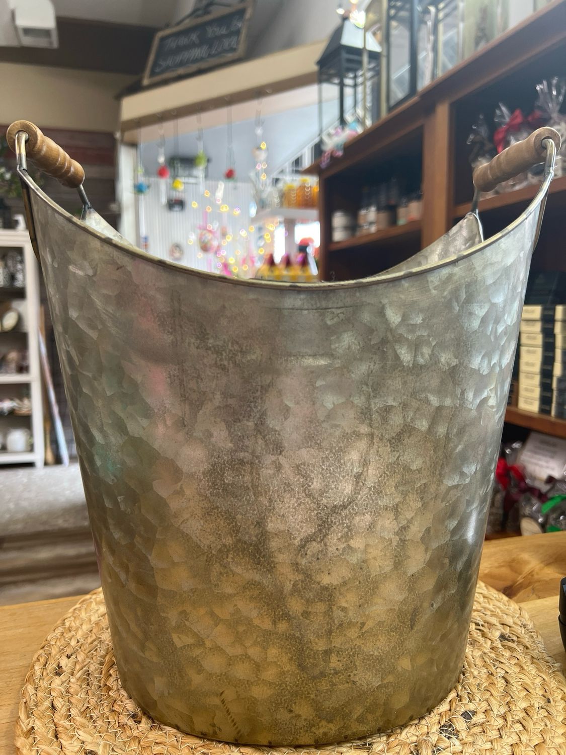 Galvanized Flower Bucket Galvanized Flower Bucket