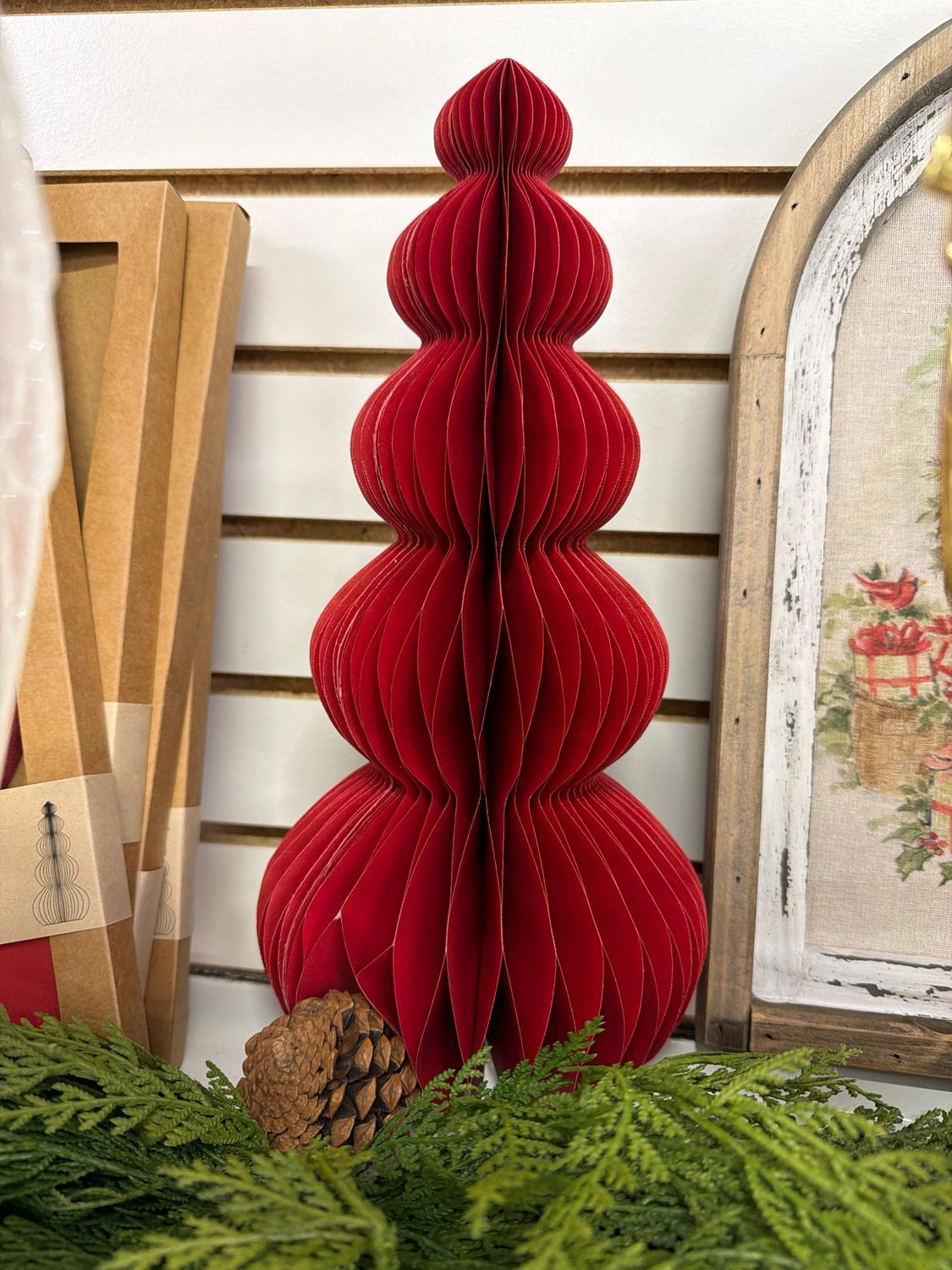 14" Red Paper Folding Tree 14" Red Paper Folding Tree