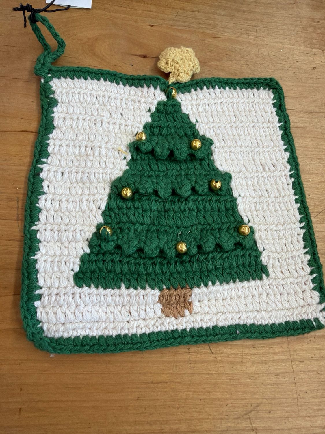 8" Crocheted Tree Potholder 8" Crocheted Tree Potholder