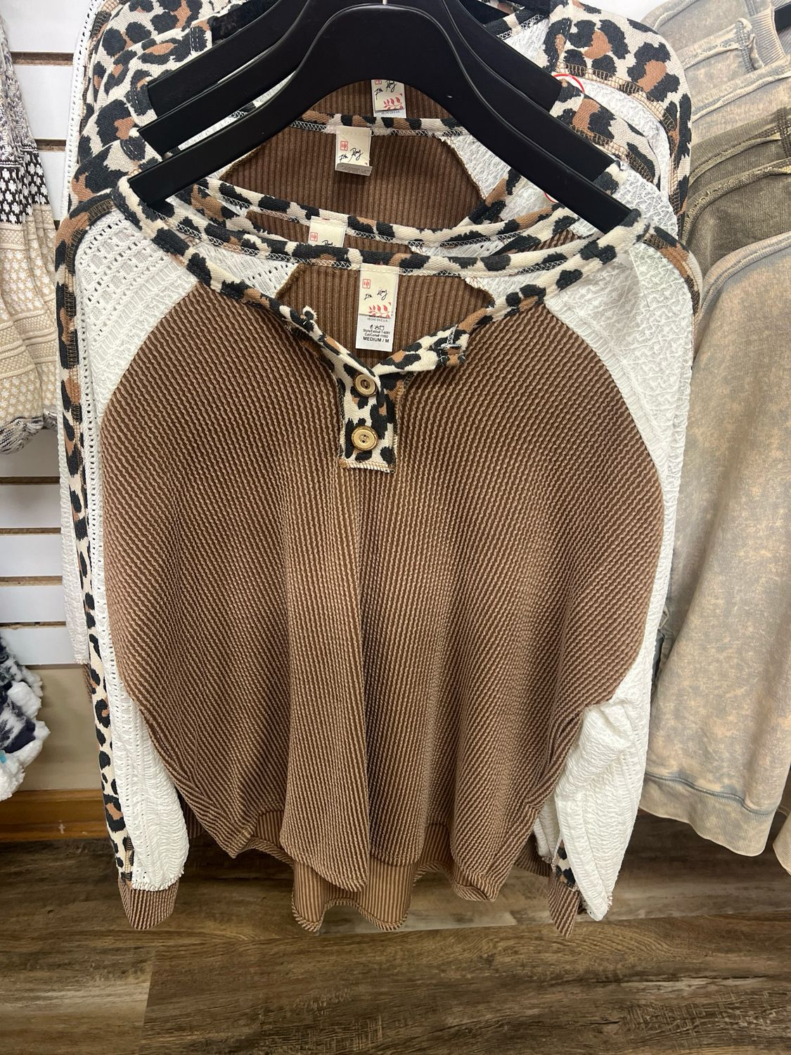 Chestnut Leopard Blouse