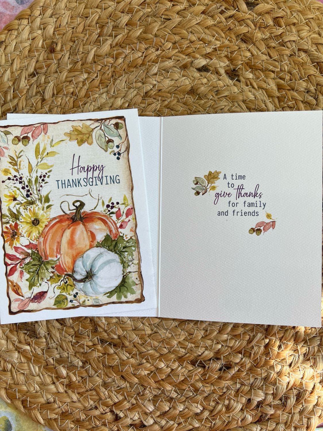 Pumpkin Botanical Thanksgiving Card Pumpkin Botanical Thanksgiving Card