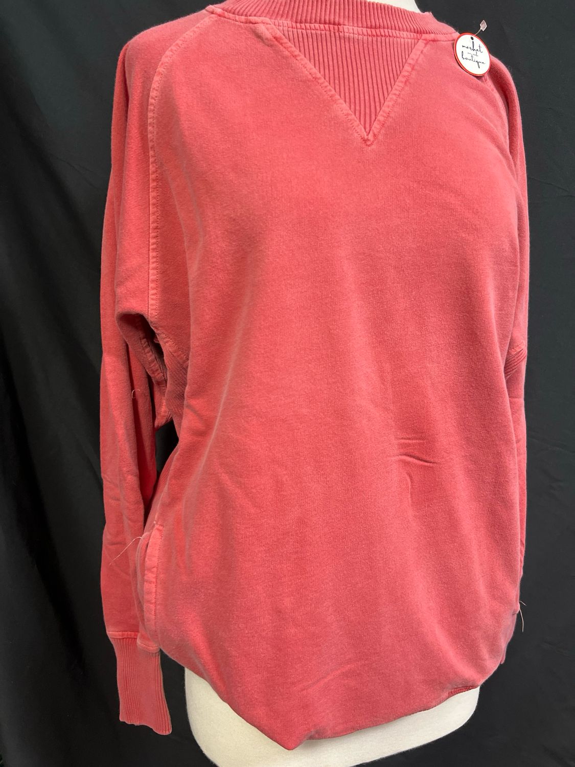Crimson French Terry Pullover w/Pockets Crimson French Terry Pullover w/Pockets