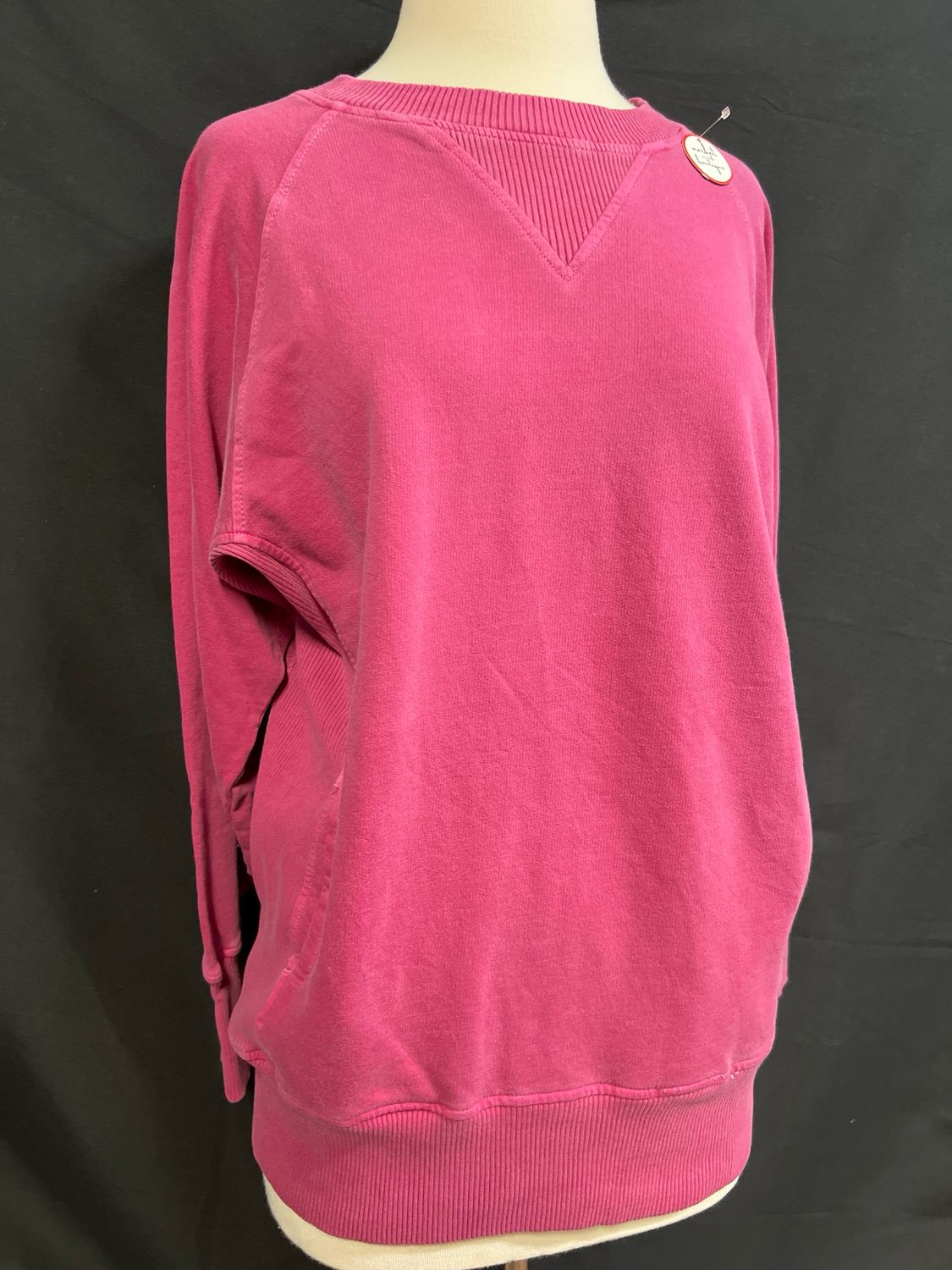 Berry French Terry Pullover w/Pockets Berry French Terry Pullover w/Pockets