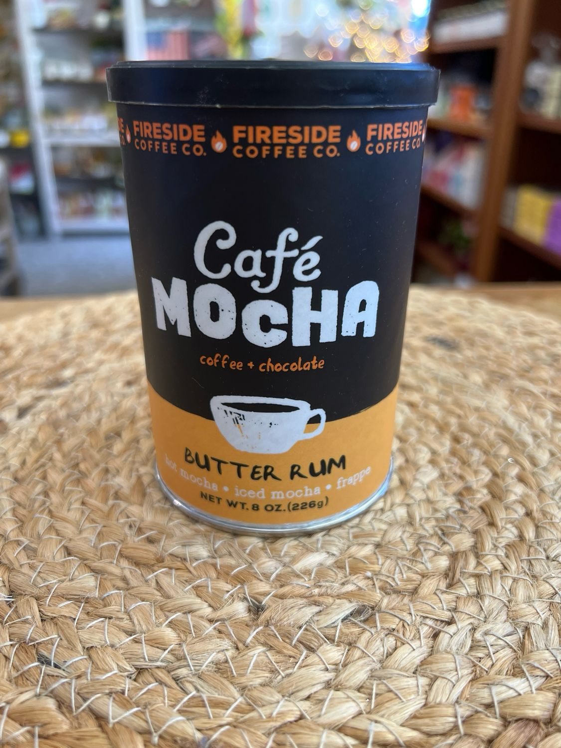Fireside Butter Rum 8oz Mocha Tin