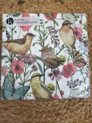 Birds in Spring Luncheon Napkins Birds in Spring Luncheon Napkins