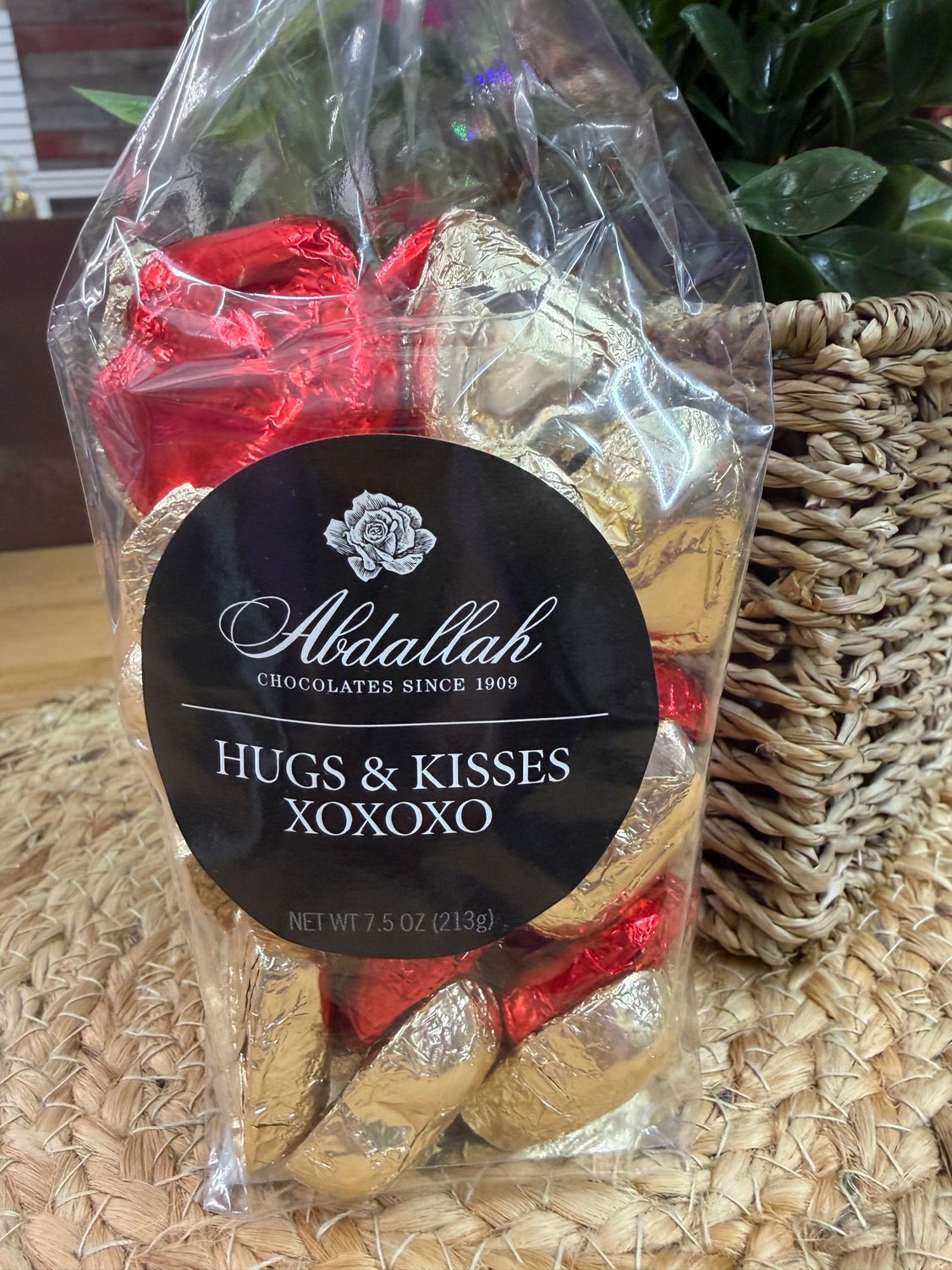 Abdallah 7.5oz Bag Chocolate Hugs & Kisses Abdallah 7.5oz Bag Chocolate Hugs & Kisses