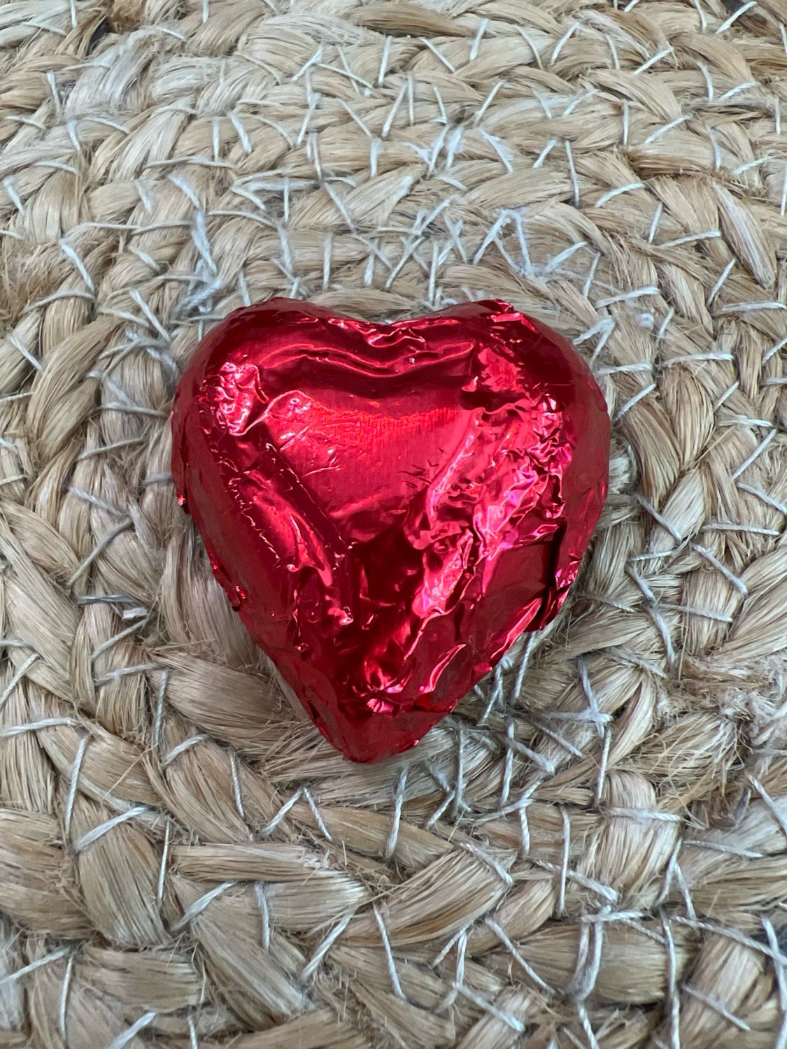 Abdallah Red Foil Milk Chocolate Heart