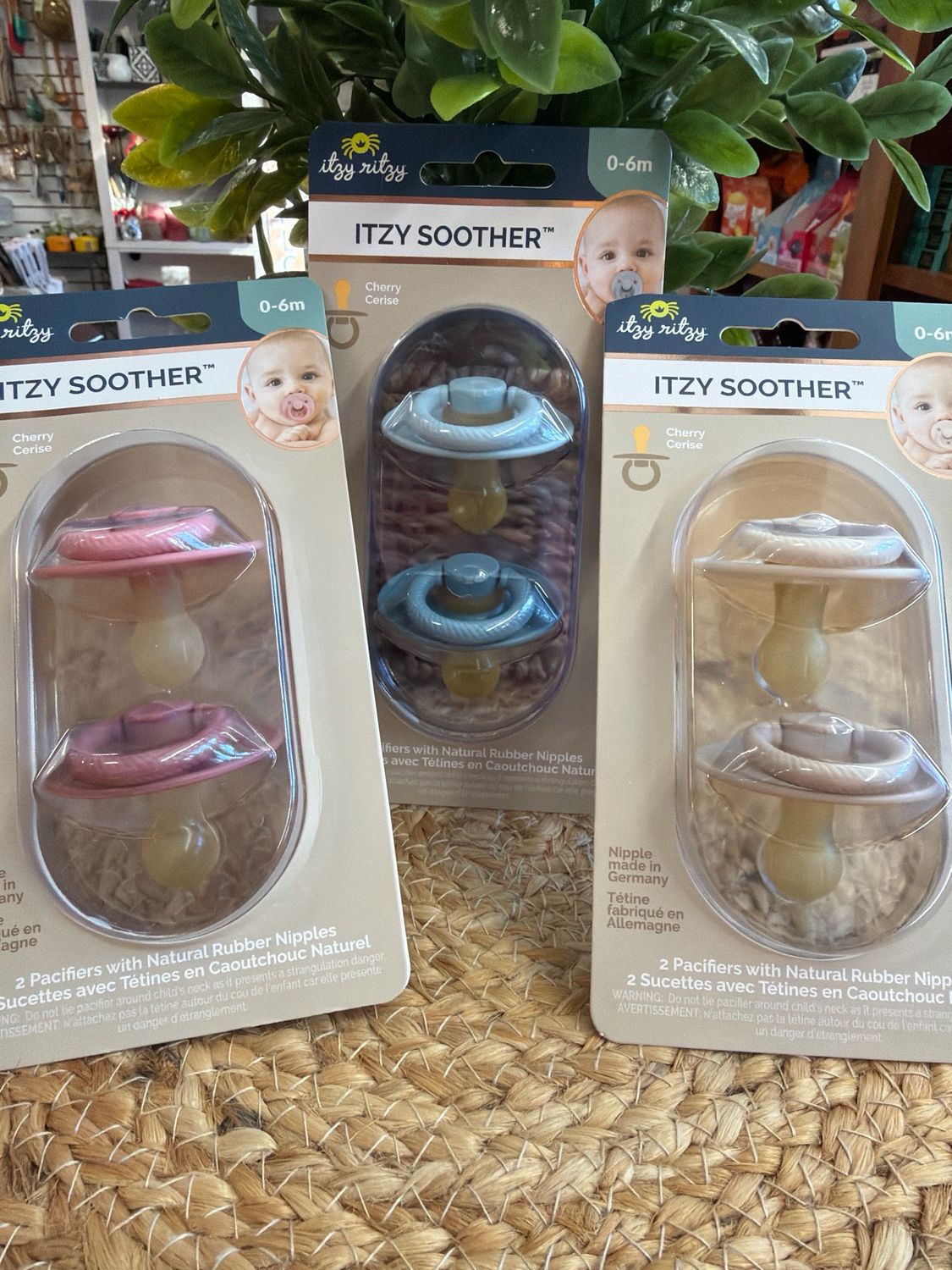 Natural Rubber Paci Set Natural Rubber Paci Set