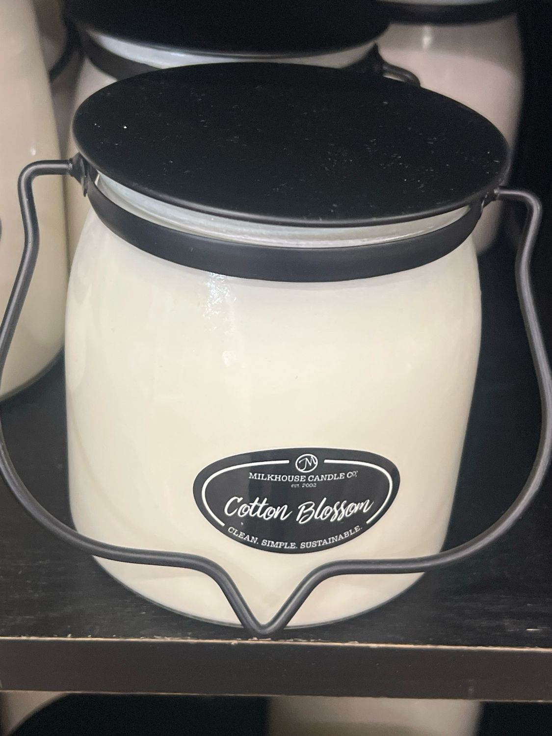 Milkhouse 16oz Creamery Jar - Cotton Blossom