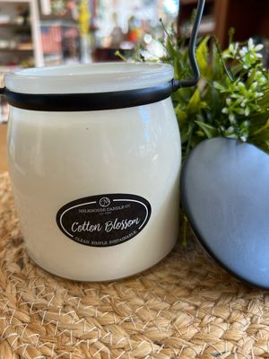 Milkhouse 16oz Creamery Jar - Cotton Blossom Milkhouse 16oz Creamery Jar - Cotton Blossom