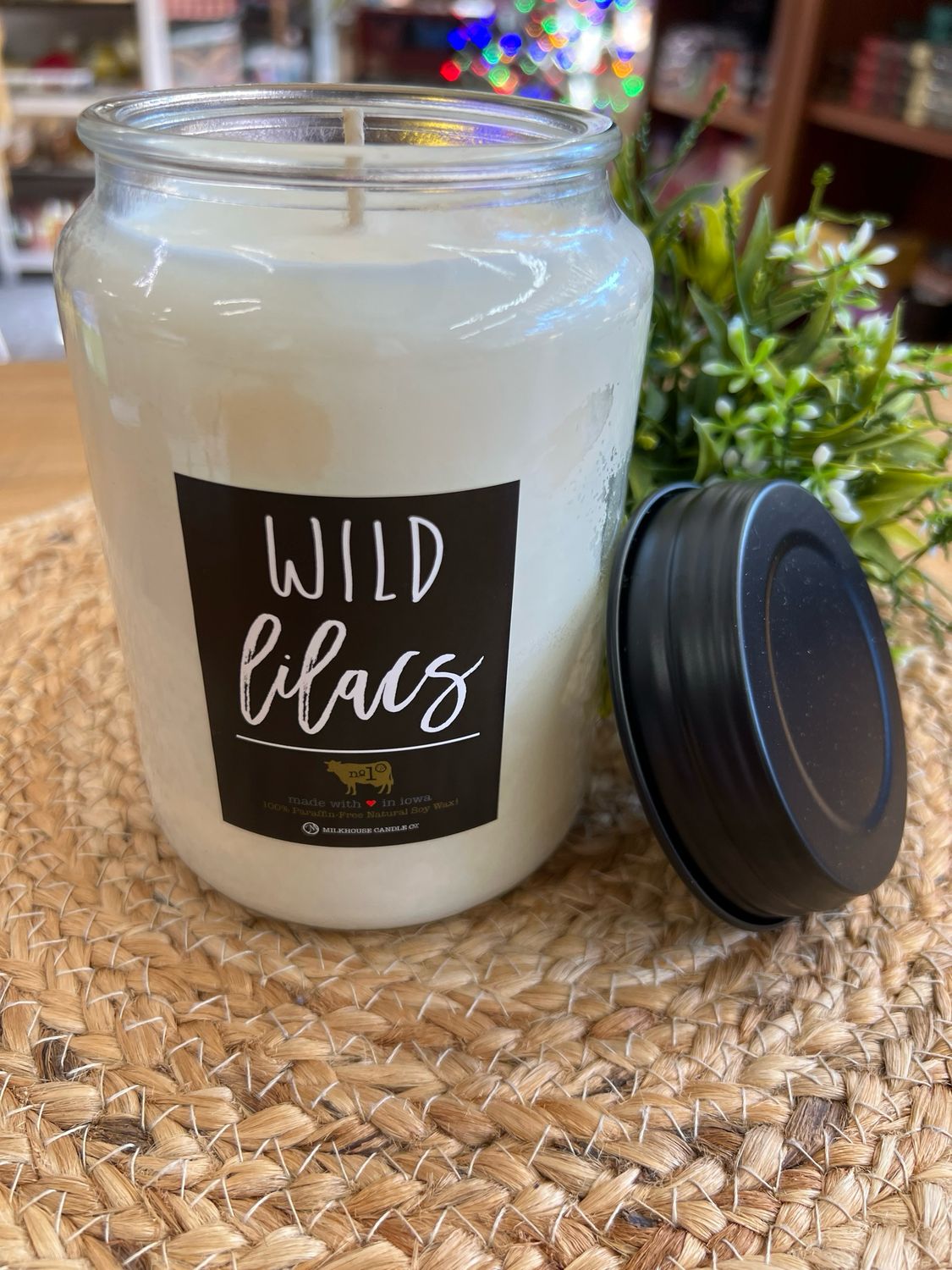 Milkhouse 26oz Apothecary Jar - Wild Lilacs