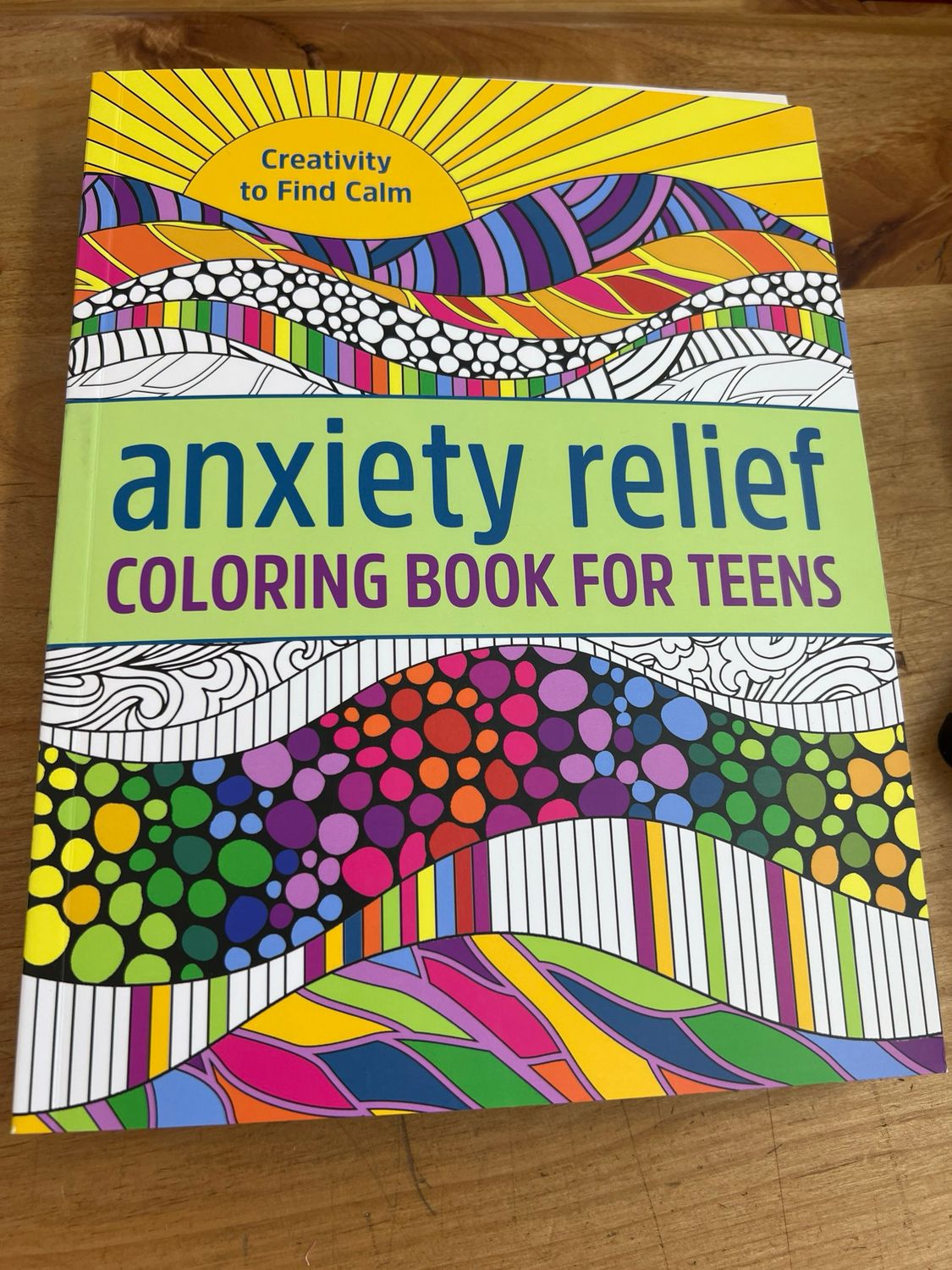 Anxiety Relief Coloring Book for Teens