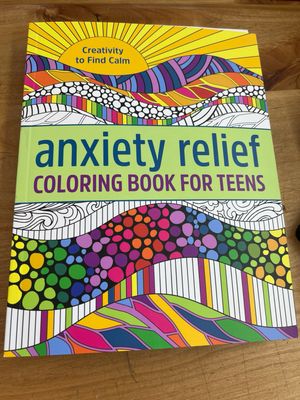 Anxiety Relief Coloring Book for Teens