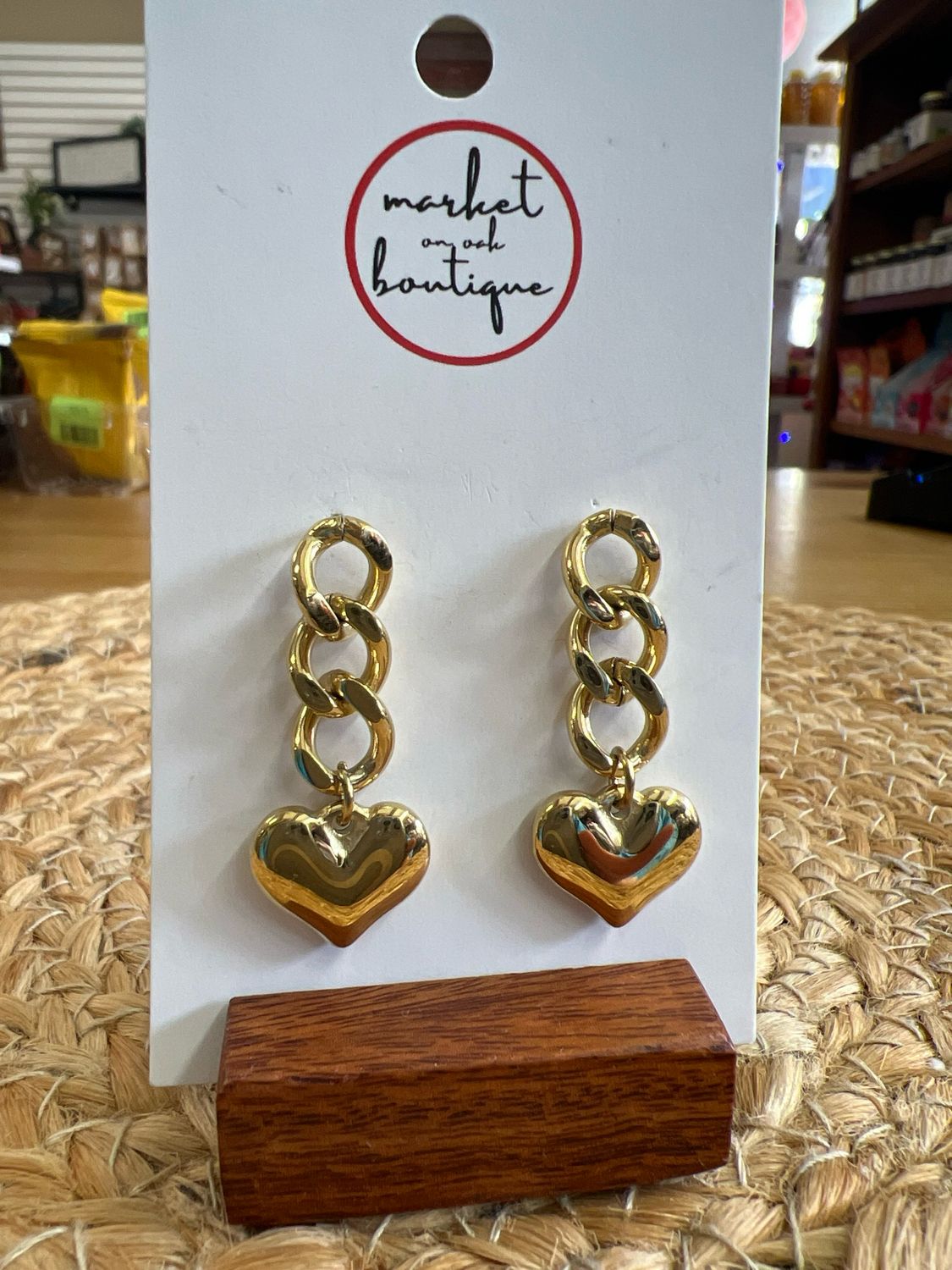 Waterproof Heart Dangle Earrings Waterproof Heart Dangle Earrings