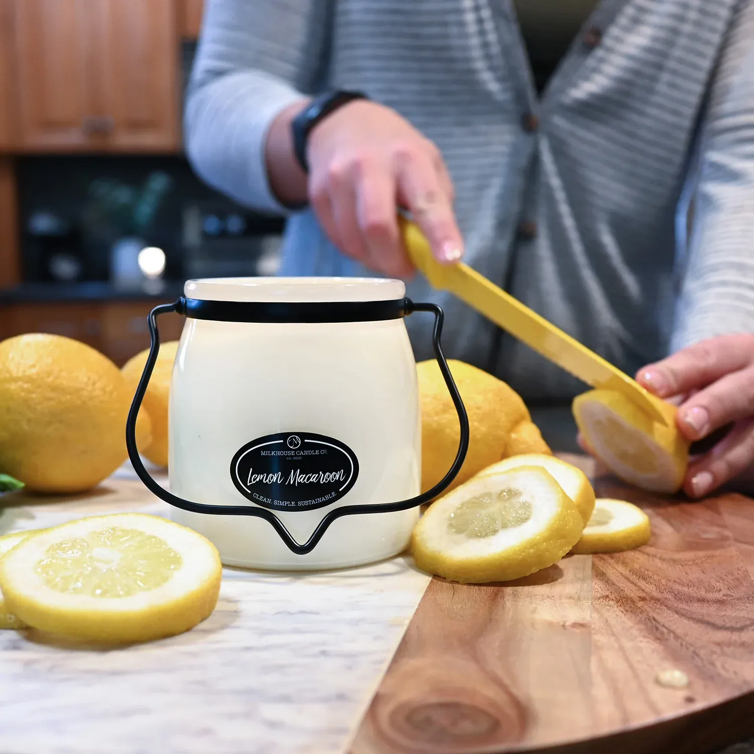 Milkhouse 16oz Creamery Jar - Lemon Macaroon