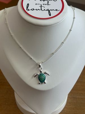 Rhinestone Turtle Necklace Rhinestone Turtle Necklace