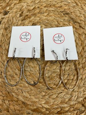 Twisted Oval Earrings Twisted Oval Earrings