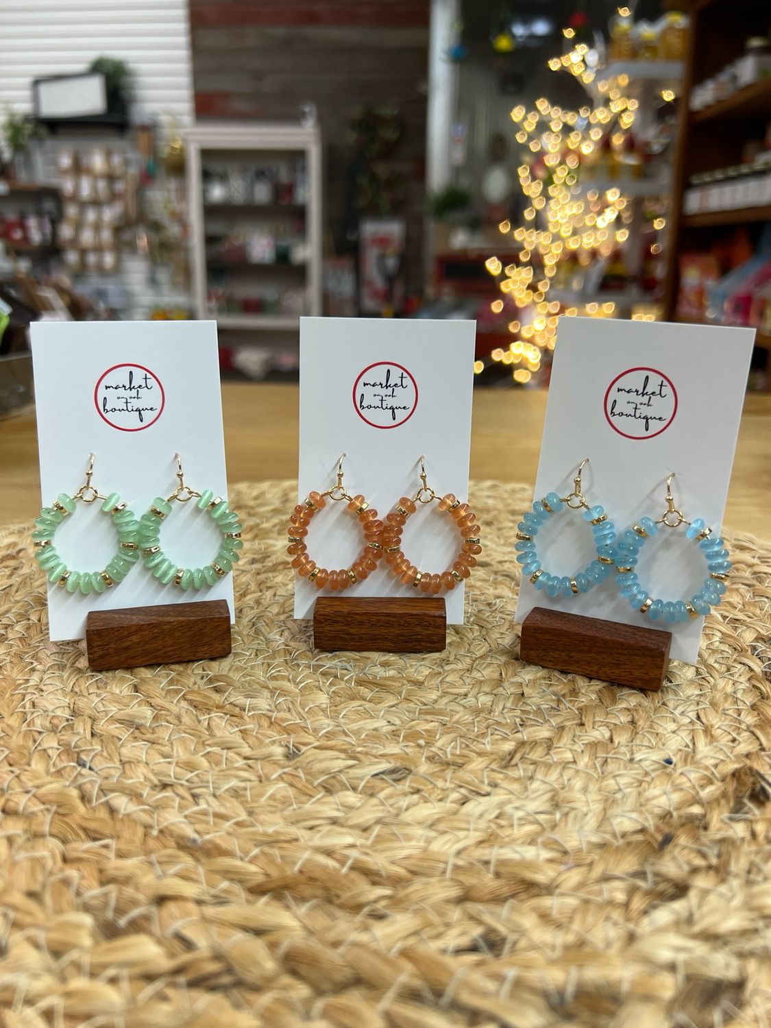 Glass Beaded Earrings Glass Beaded Earrings