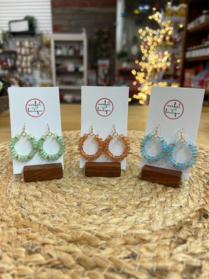 Glass Beaded Earrings Glass Beaded Earrings