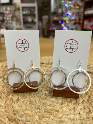 Nested Textured Earrings Nested Textured Earrings