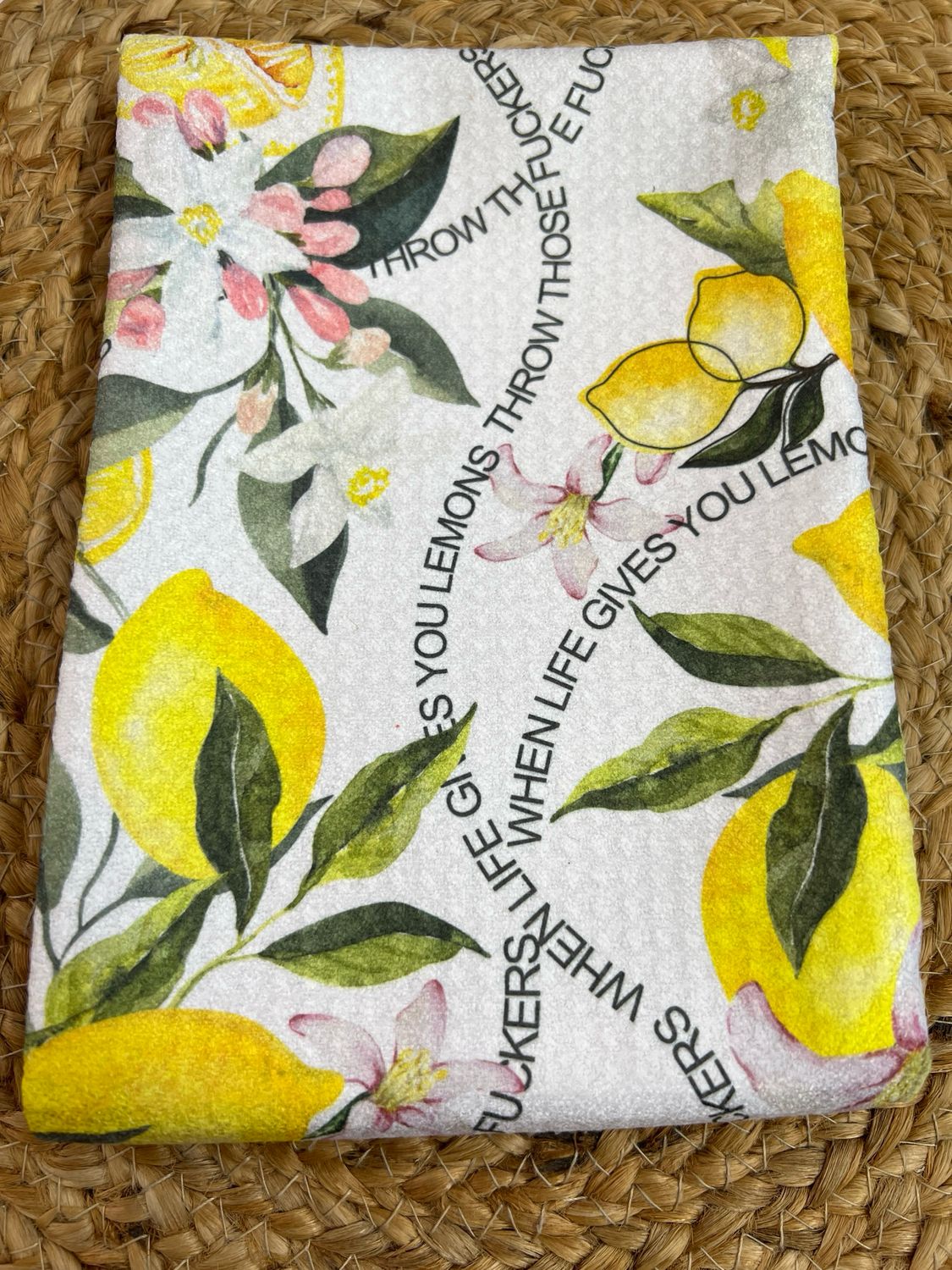 When Life Gives You Lemons Tea Towel