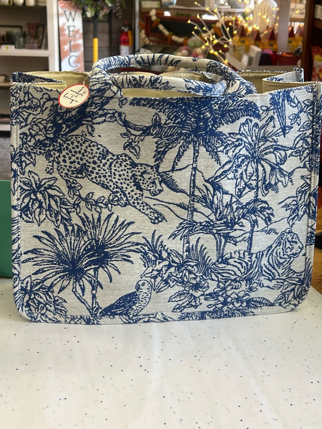 Oriental Print Tote Bag