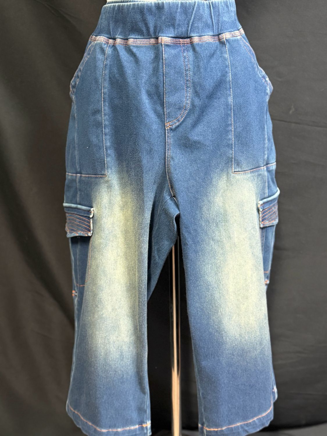 Washed Jean Walking Pant