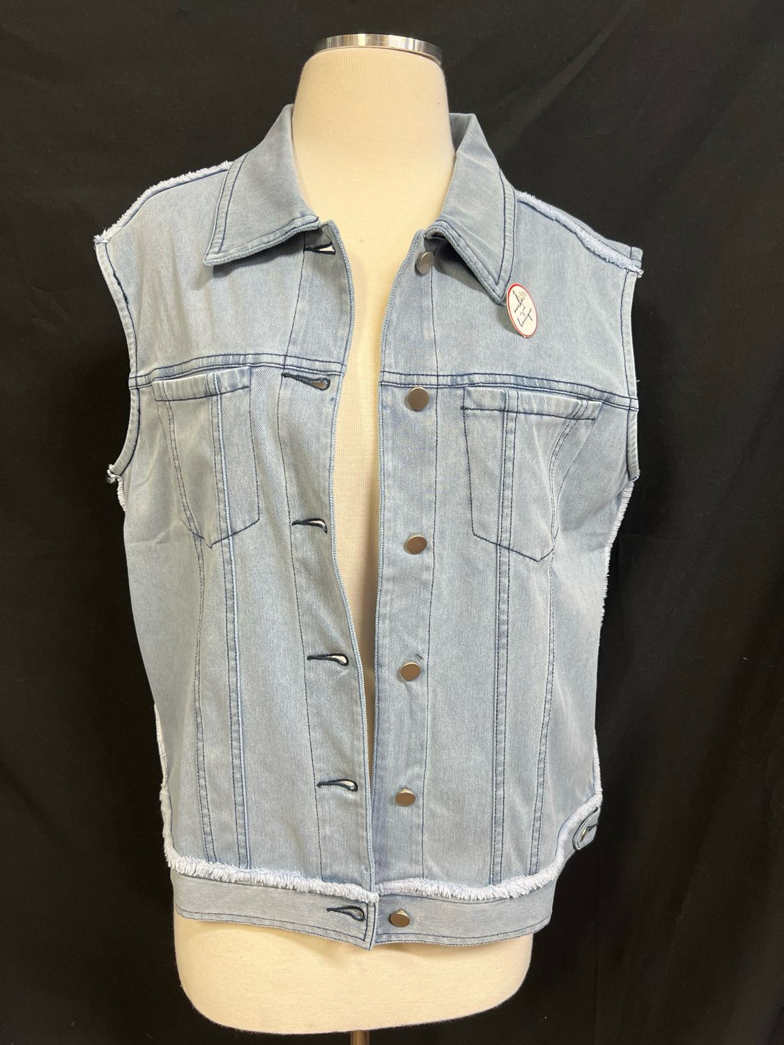Denim Washed Jean Vest