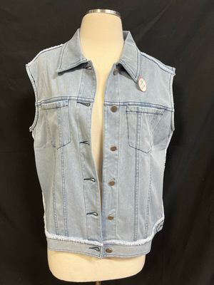 Denim Washed Jean Vest
