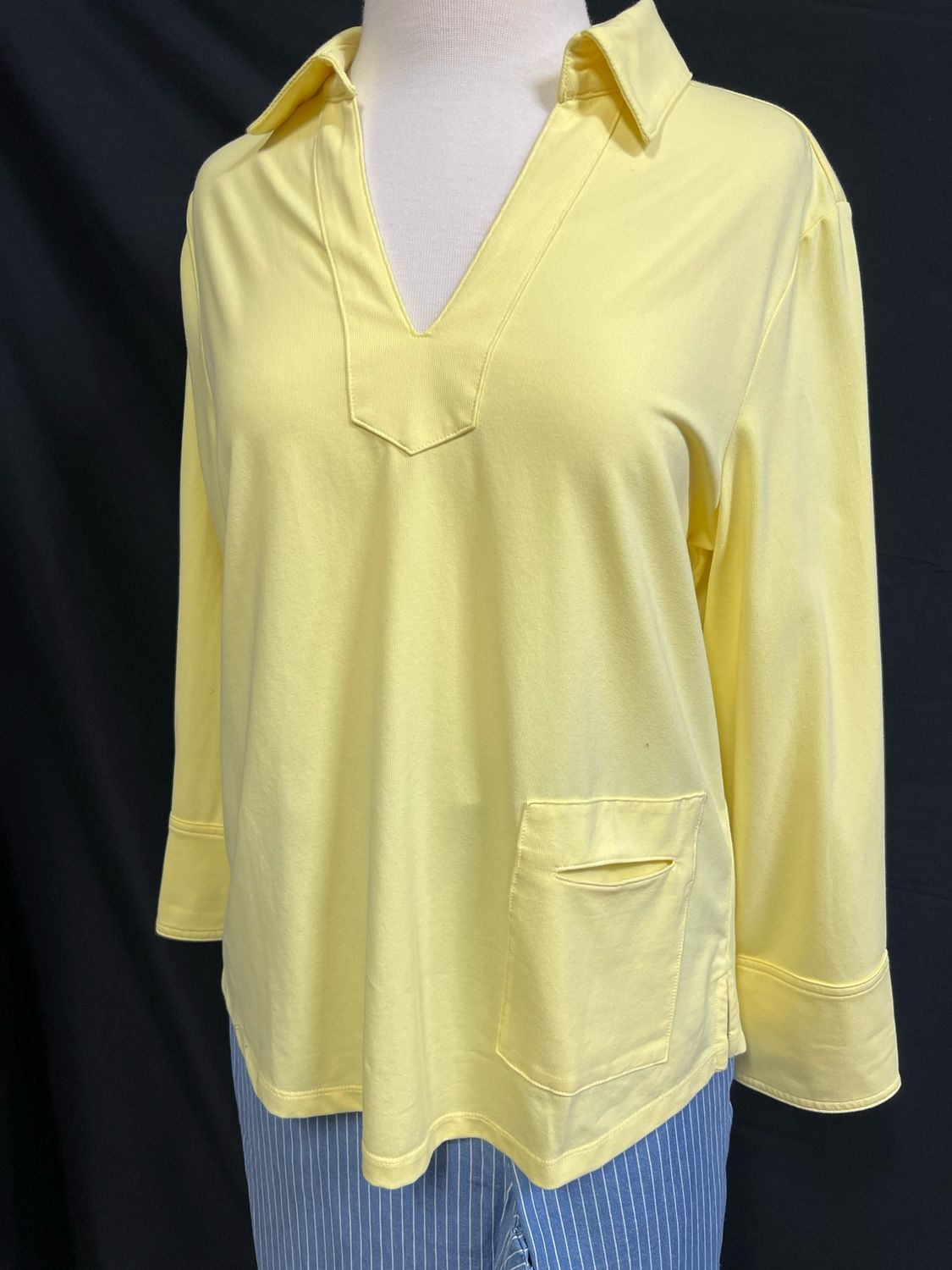 Sunny V-Slit Collar Top