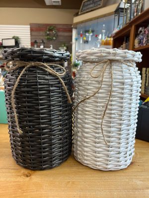 Willow Milk Can Basket