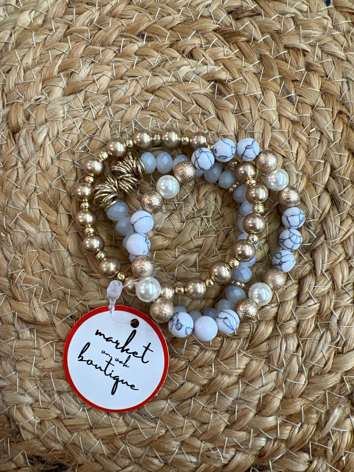 Set of 3 Beaded Bracelets Set of 3 Beaded Bracelets