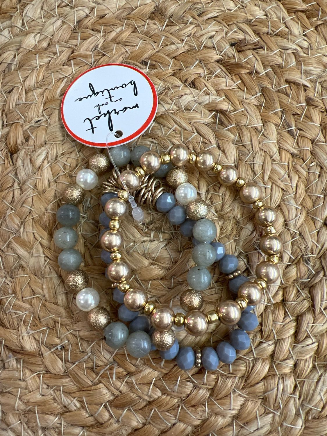 SET OF 3 Stretch Beaded Bracelets SET OF 3 Stretch Beaded Bracelets