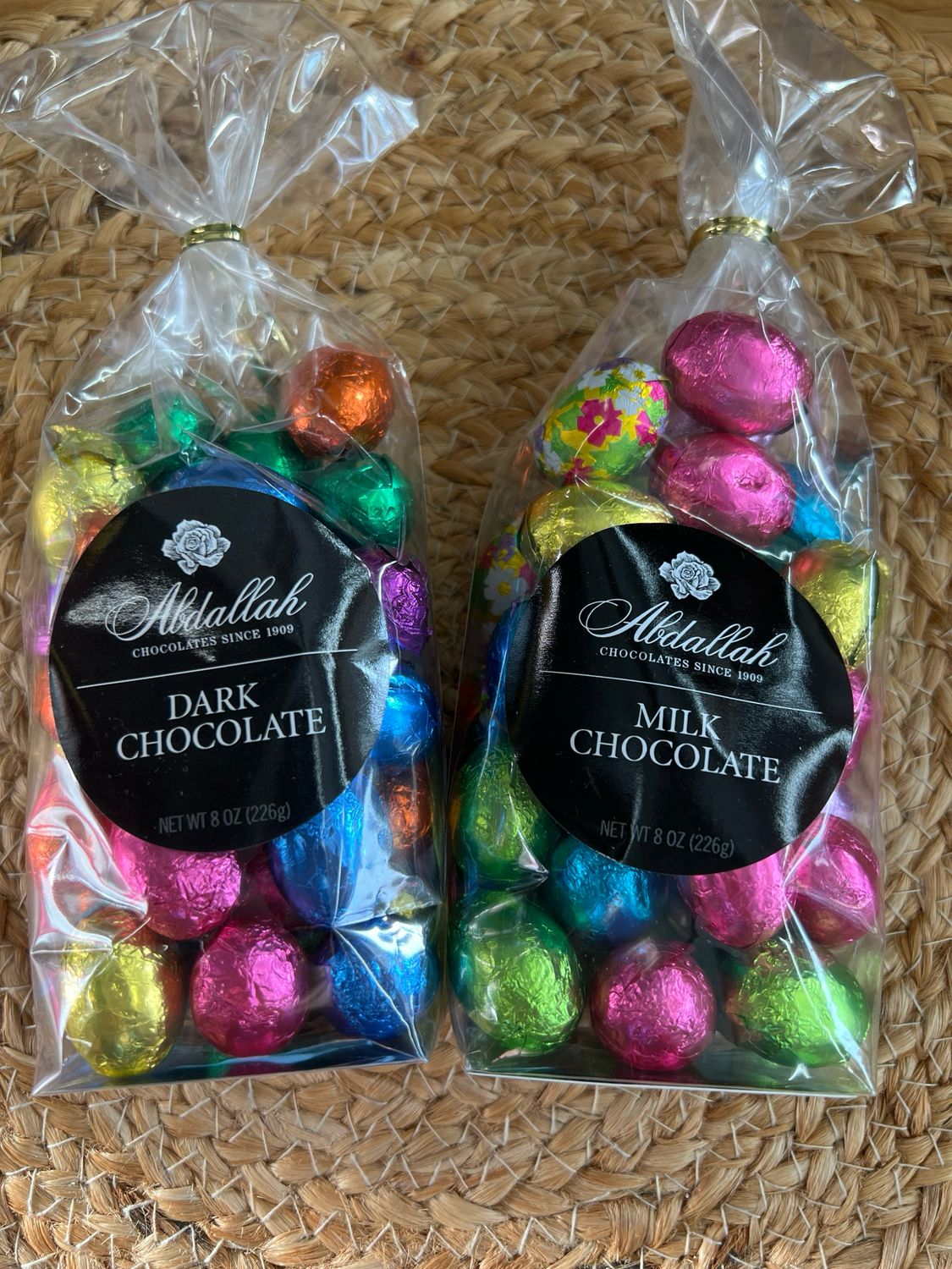 Abdallah Foiled Chocolate Eggs Abdallah Foiled Chocolate Eggs